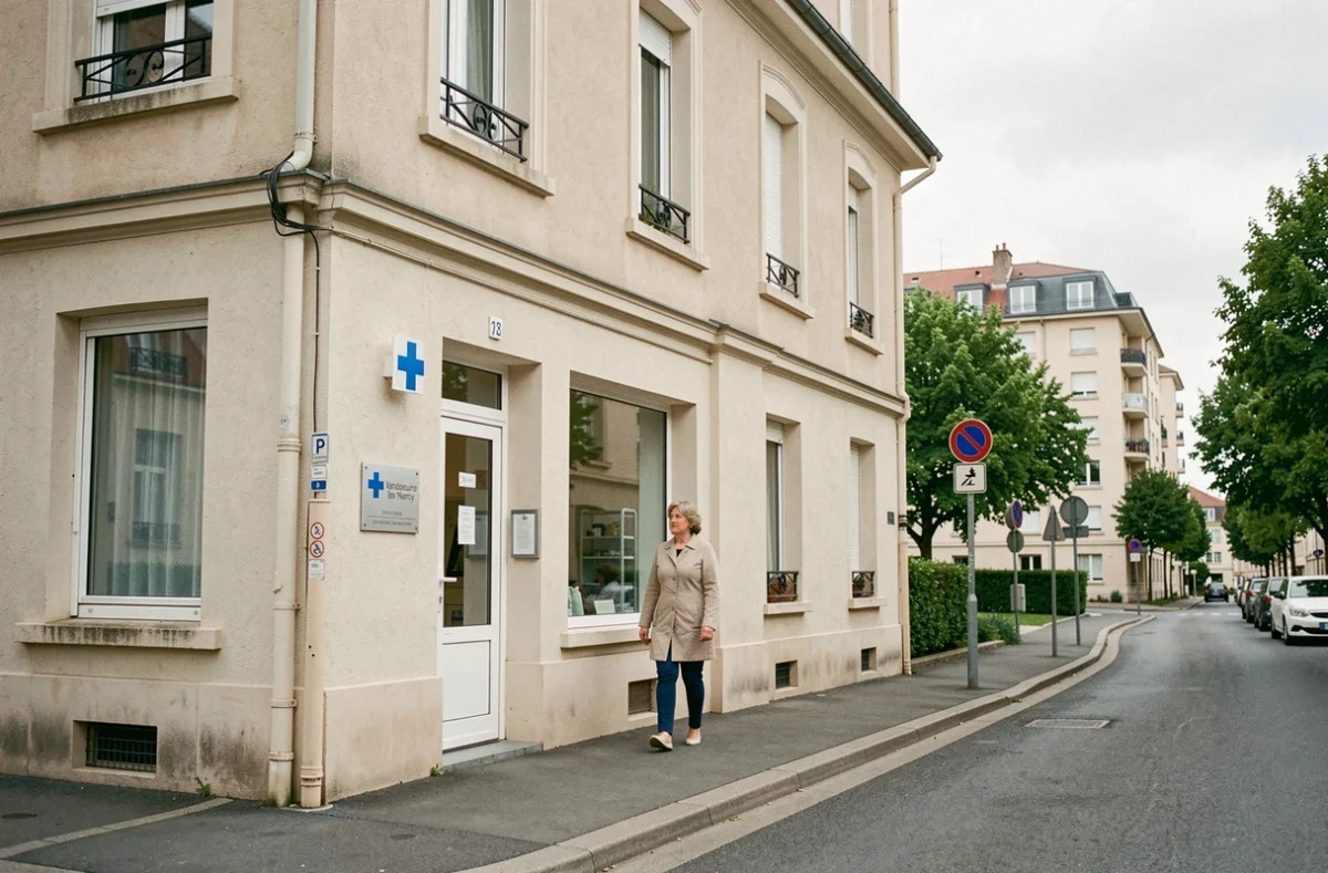 Cabinet dentaire de Vandoeuvre-les-Nancy en contexte de quartier résidentiel français