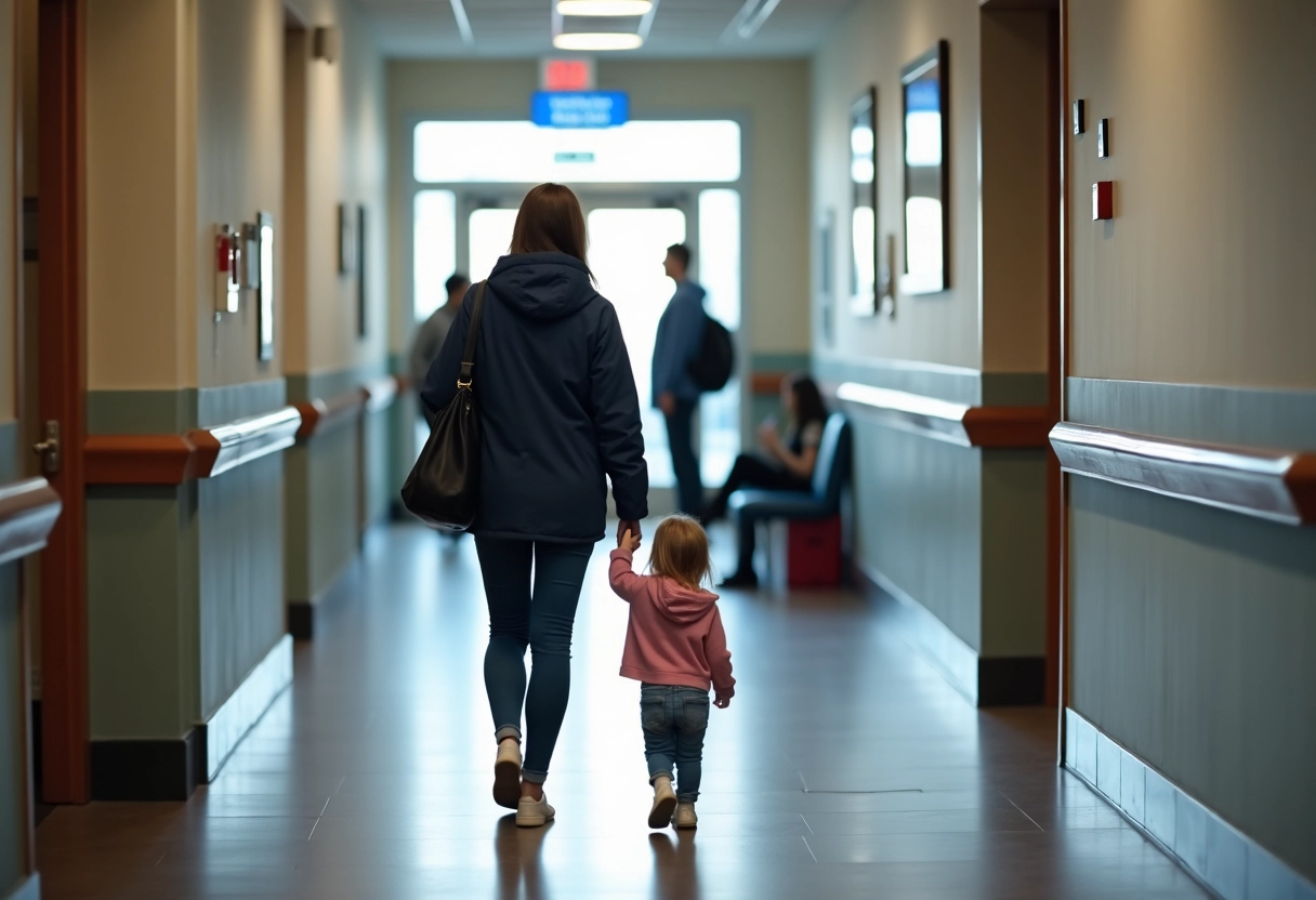 Maman et enfant dans l